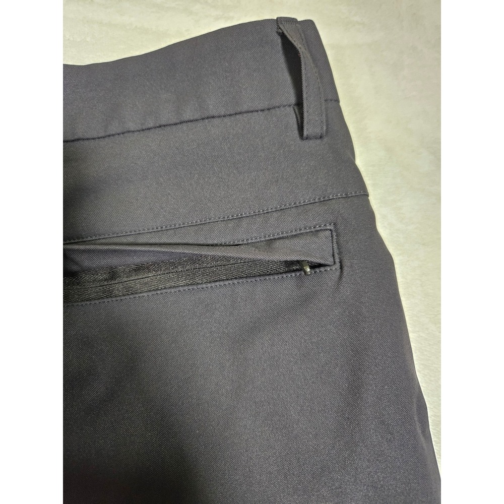 Marcus Pierce Mens Navy Tech Chino Pants W36 L30 Tapered Performance Trousers - Picture 4 of 8